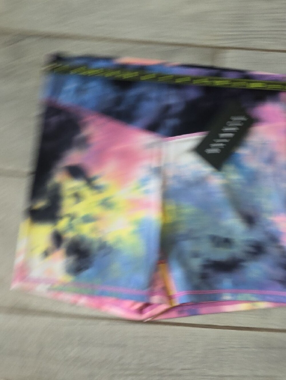 Balance Athletica Tie-Dye Pink Purple Yellow Athletic Shorts - Picture 6 of 11